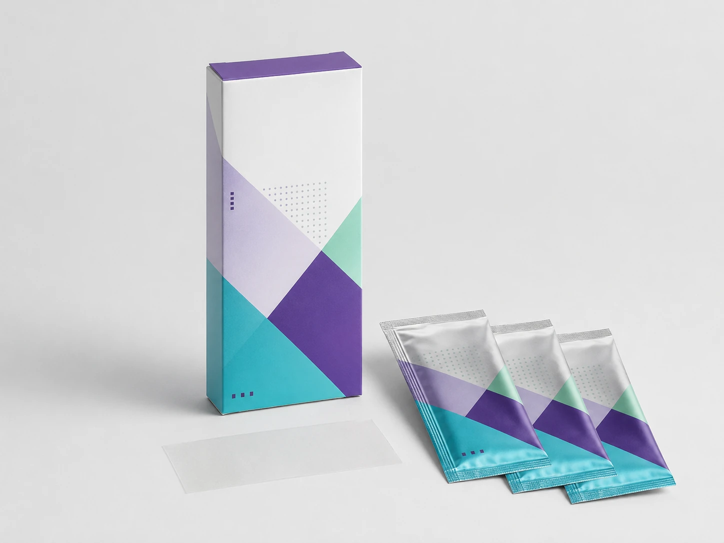Standard Paper Box oral dissolving strips packaging format
