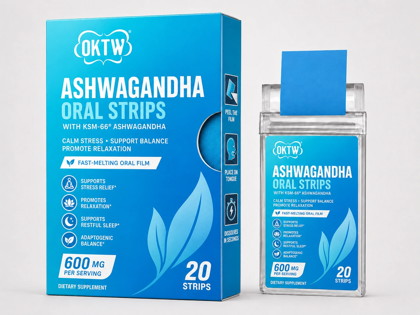 Ashwagandha Oral Dissolving Strips packaging concept