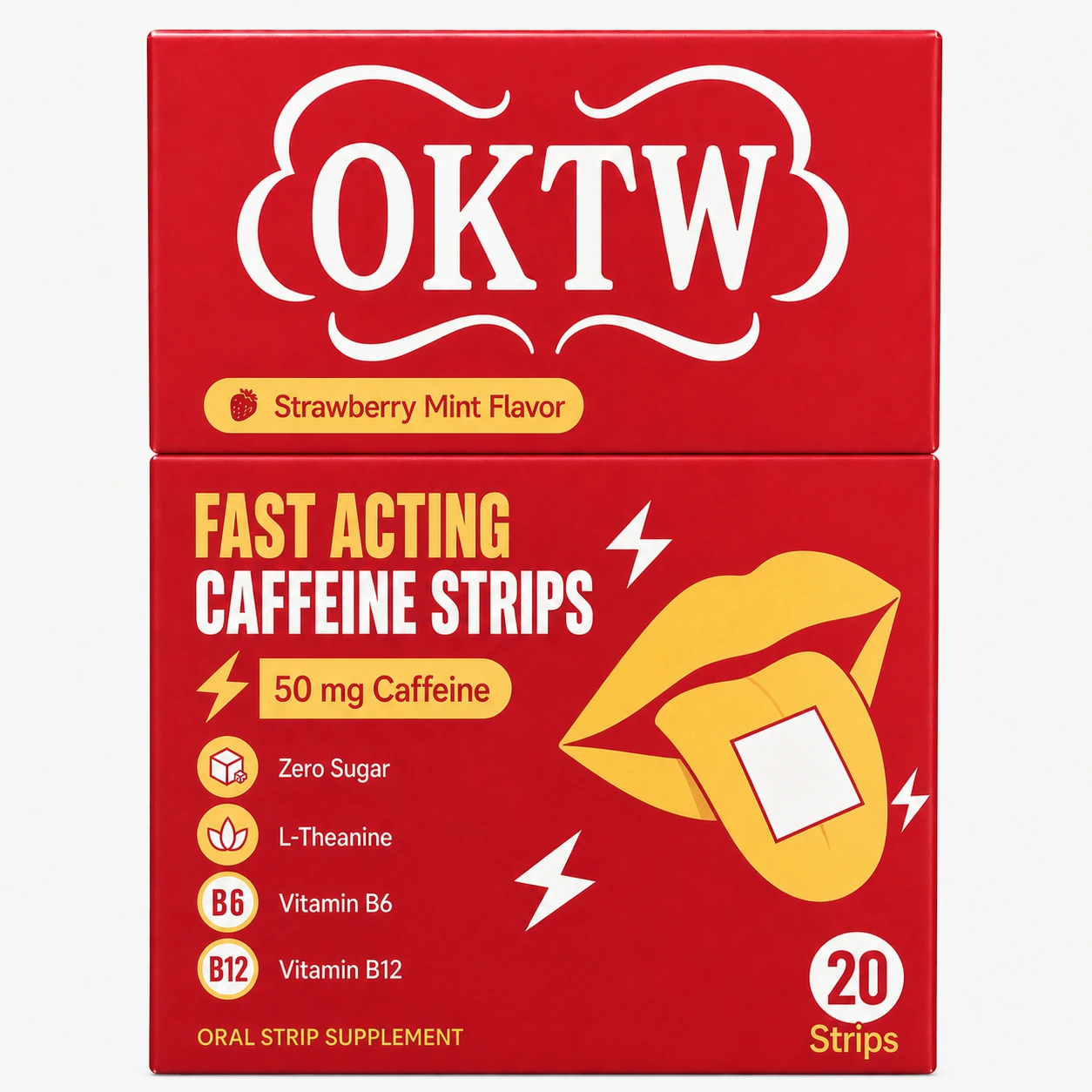 Energy Mint Oral Dissolving Strips packaging concept